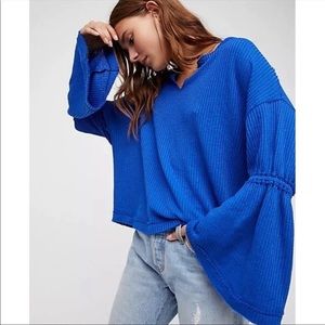 Free People We The Free Dahlia Flared Sleeve Thermal Top